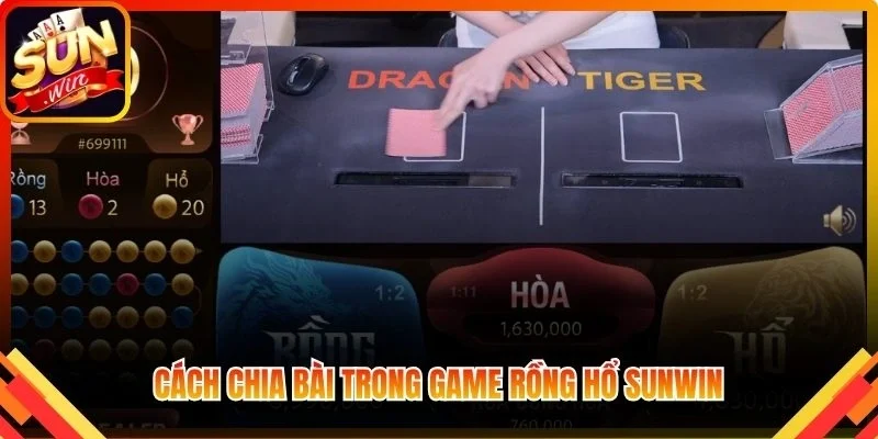 Cách chia bài trong game Rồng Hổ Sunwin